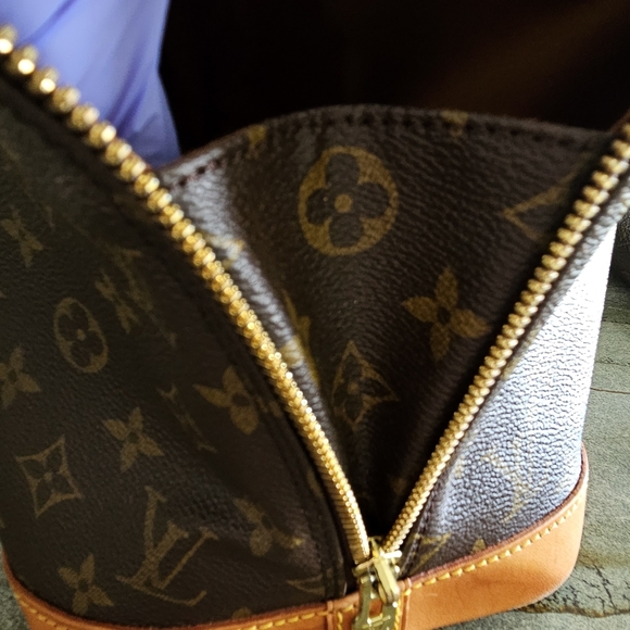 Louis Vuitton 3 Piece Set Vintage Alma Canvas Bag Wallet Lock & Box Set W/ COA - Picture 13 of 16